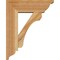 Ekena Millwork Legacy Traditional Rough Sawn Bracket w/ Offset Brace, Western Red Cedar, 6"W x 16"D x 20"H BKT0604X16X20LEC01RWR - alternate 4